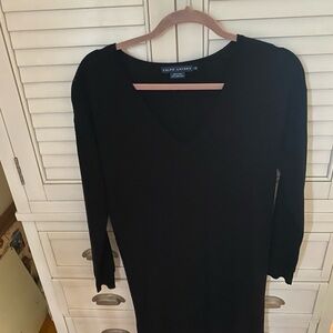 Ralph Lauren Classic Black Long Sleeve Dress